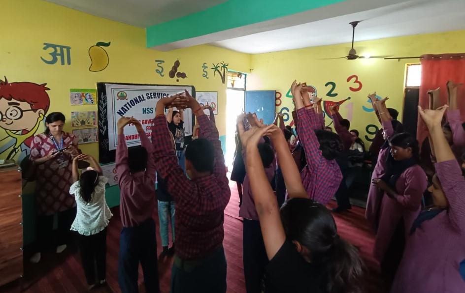 NSS Unit 1 Conducts Drug Awareness and Community Outreach at Govt. Middle School, Bhadrore