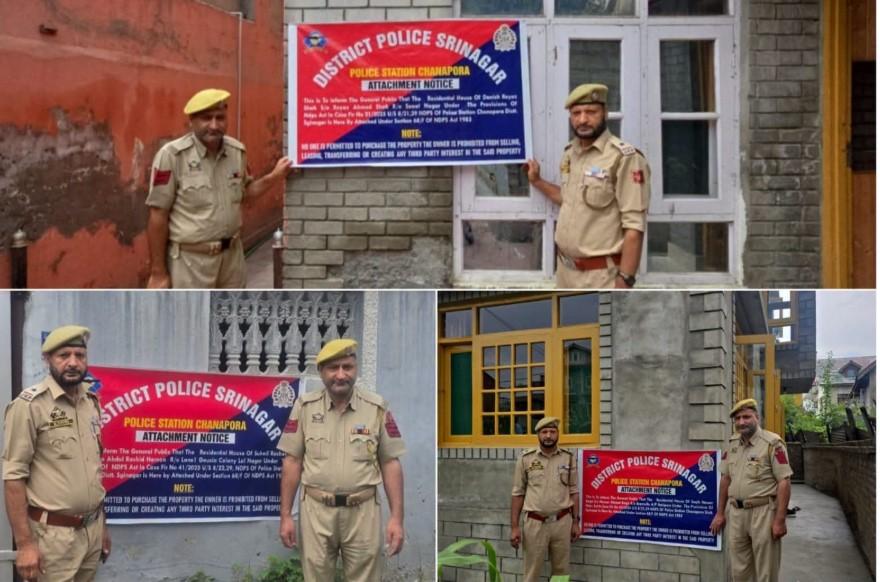 Srinagar Police Attach Properties Worth ₹5.60 Crore in Major Anti-Drug Crackdown