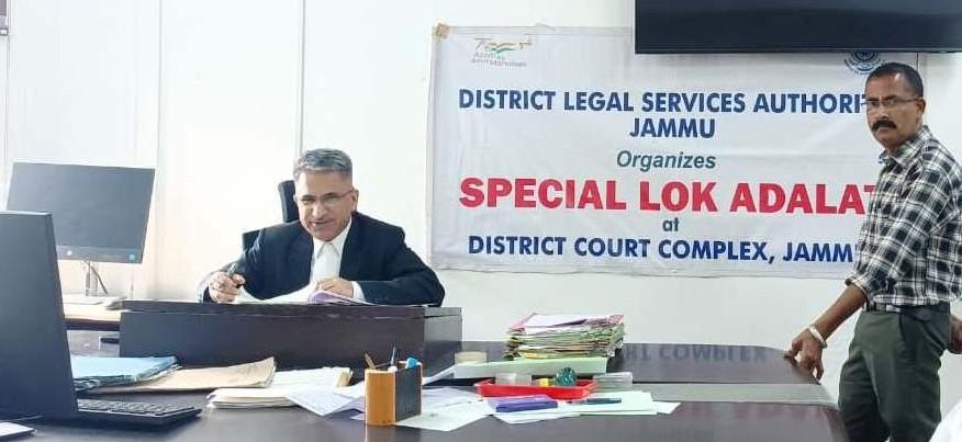 Special lok Adalat on MACT, Bank Recovery Cases held at Jammu
