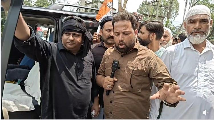 Black Day Observed in Rajouri by Congress for Restoration of J&K Statehood; Led by MLA Ifthkar Ahmed
