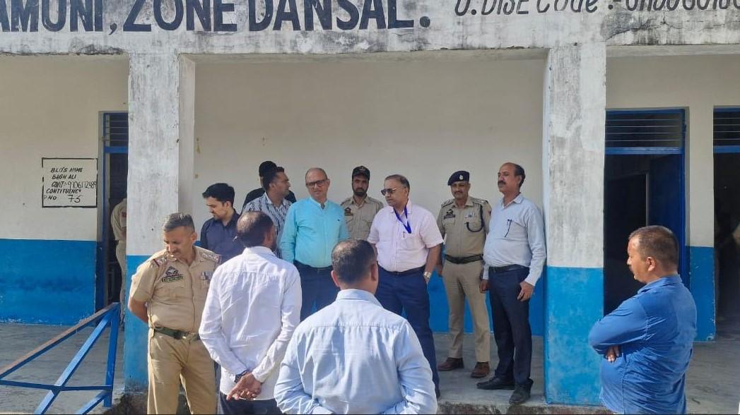 Election observers inspect remote polling stations in Nagrota & Dansal
