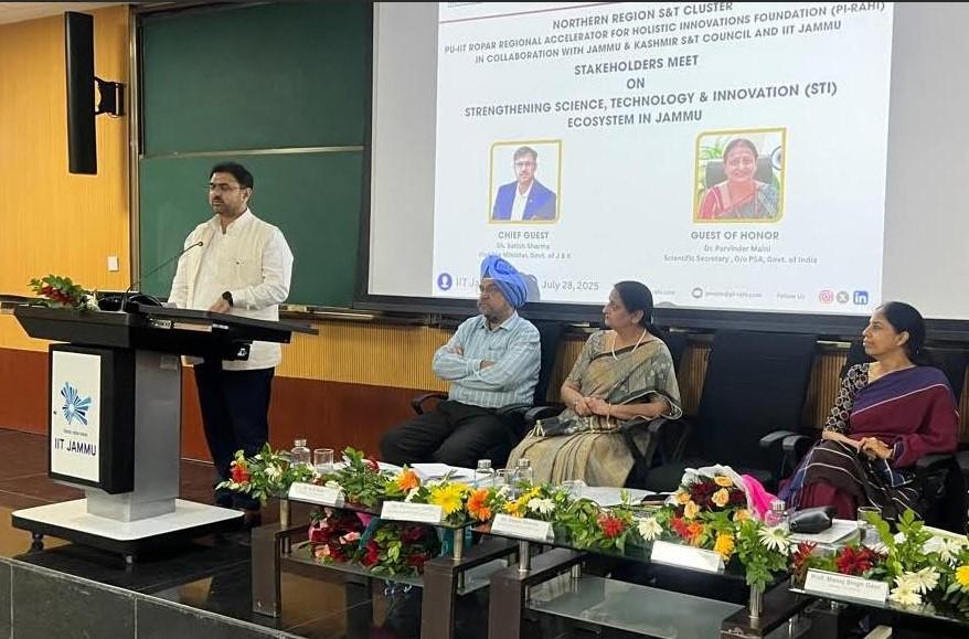 Satish Sharma inaugurates stakeholders meet on STI; launches innovation initiatives for J&K