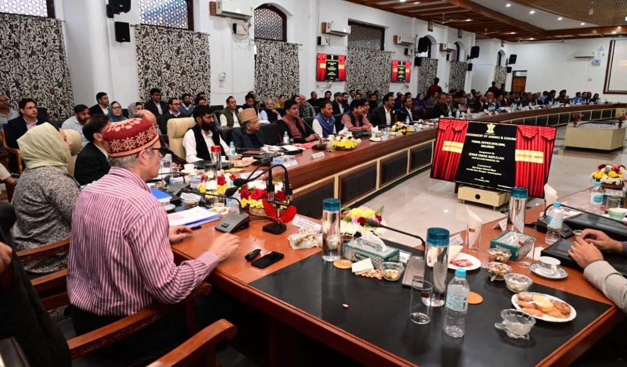 CM Omar Abdullah reviews progress of development projects, CSS & capex budget implementation at Anantnag