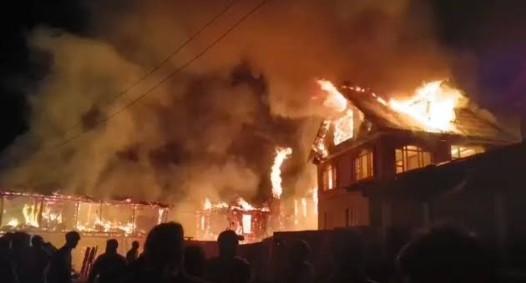 Eight Houses Gutted in Blaze in Kishtwar’s Warwan