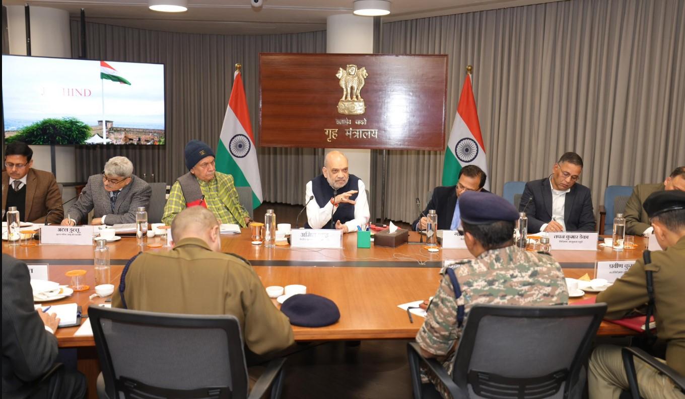 Amit shah chairs high level security meet for J&K; appreciates security agencies for clipping terror ecosystem