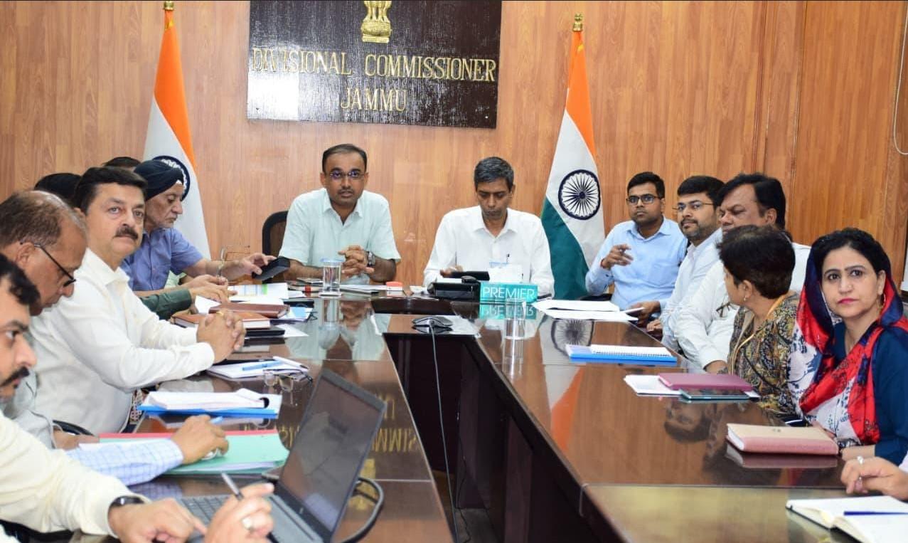 Div Com , Joint Secretary NDMA review scale of rain induced damages in Jammu region