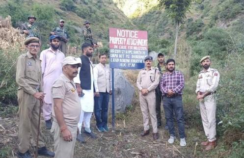 Land belonging to Pakistan-Based terrorist attached in Ramban