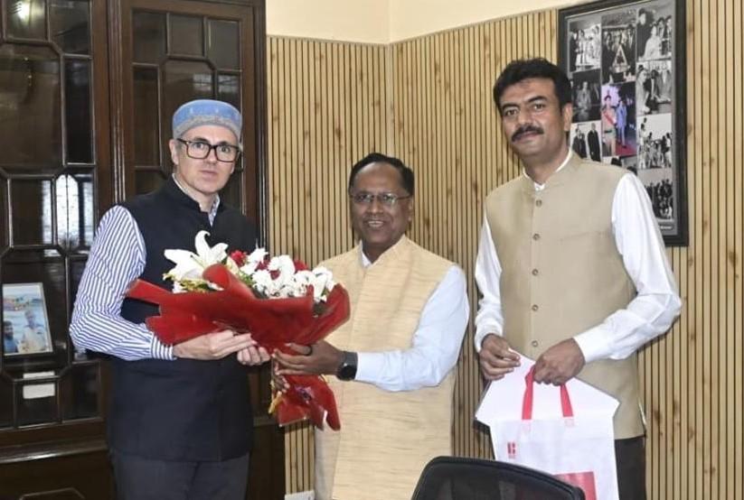 CM Omar Abdullah interacts with several public delegations, individuals in Jammu