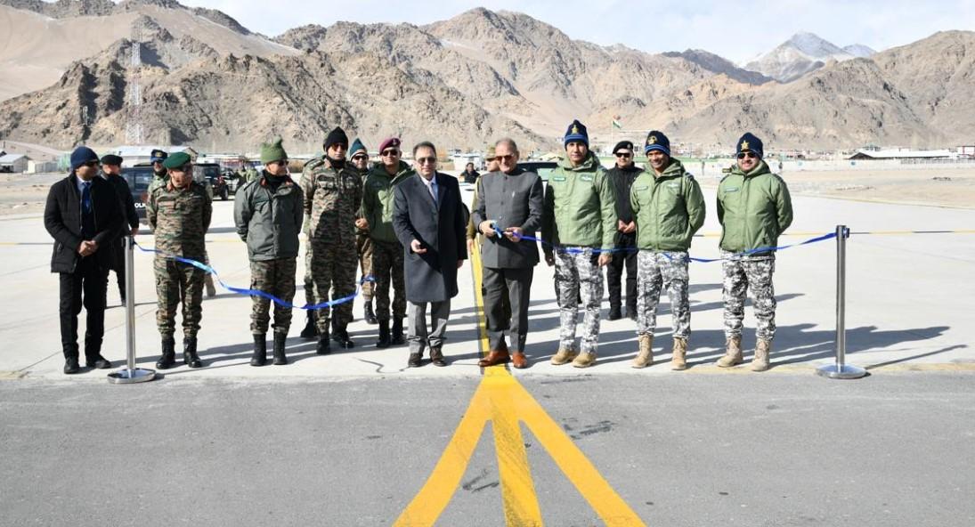 LG Kavinder inaugurates Parallel Taxi Track Project worth approx Rs 452 cr at Air Force Station Leh