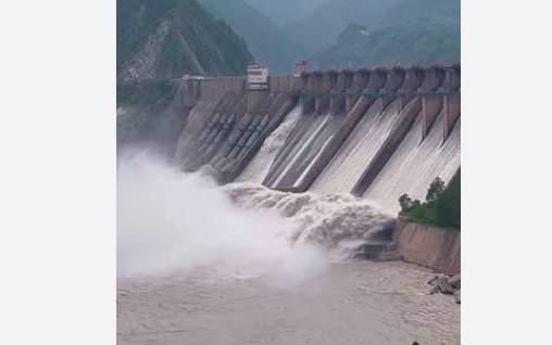 Spillway Gates of Salal Dam Opened Following Surge in Water Inflow