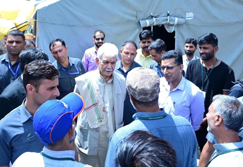 Number of pilgrims cross 3 lakh mark for annual Amarnath Yatra 2025: LG Manoj Sinha