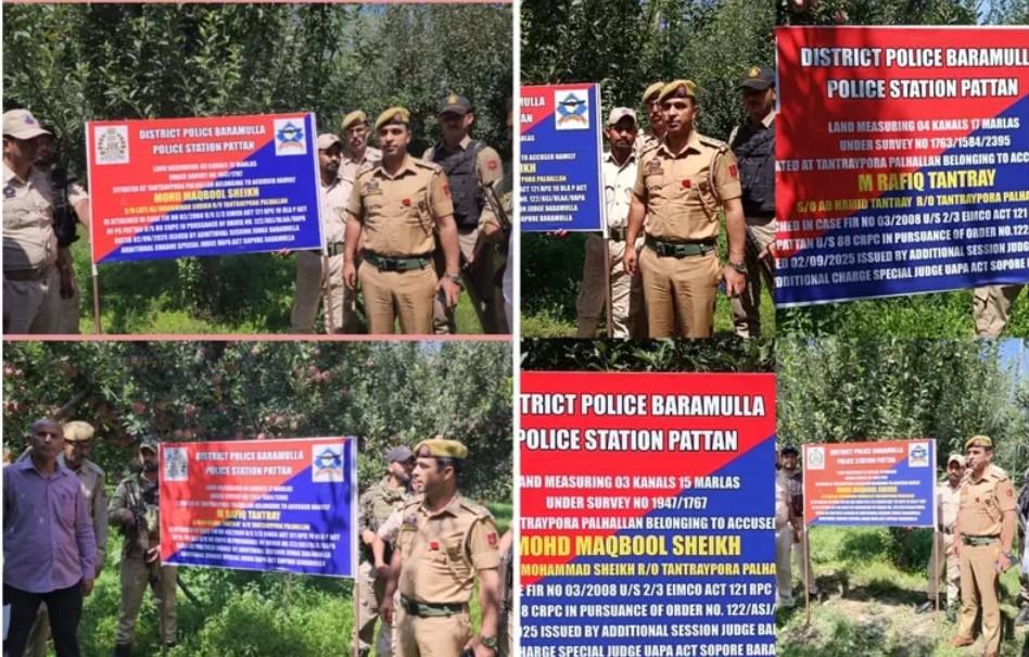 Properties of two proclaimed offenders attached under UAPA in Baramulla: Police