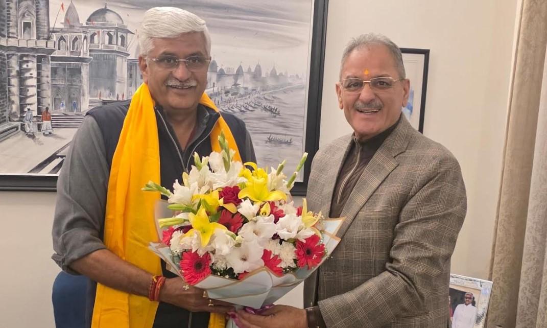 LG Ladakh Meets Union Tourism Minister in New Delhi