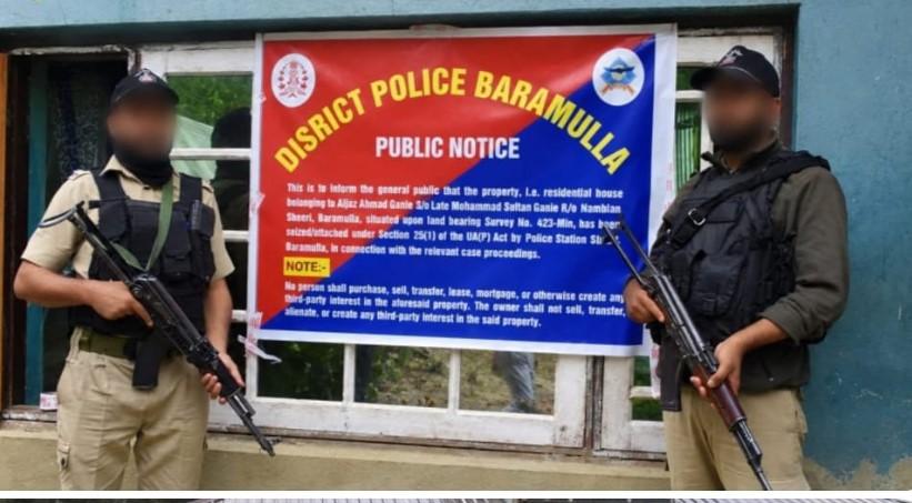 J&K: Baramulla Police Attach Residential Property Under UAPA in Terror-Related Case