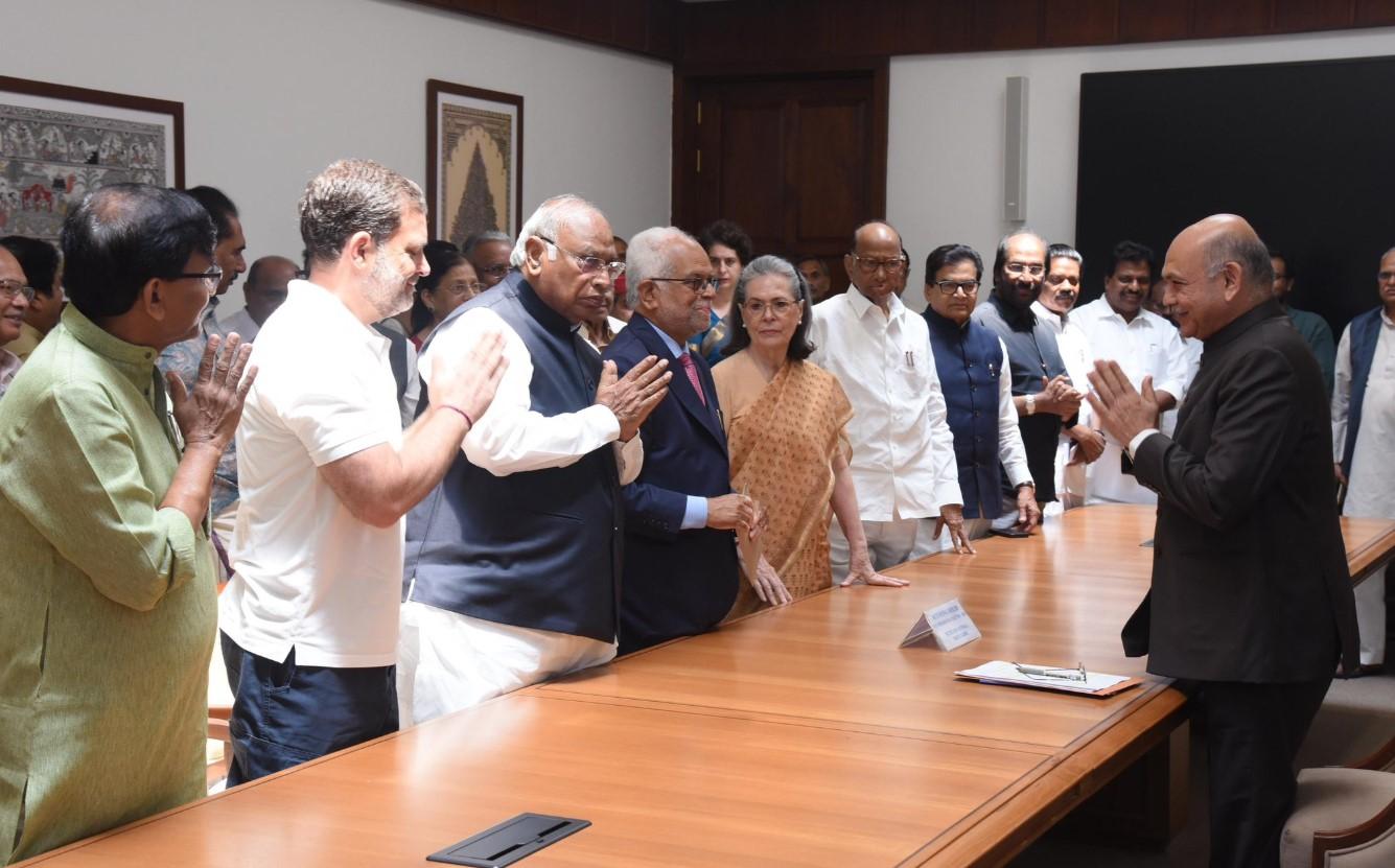 B Sudershan Reddy files nomination for Vice President in presence of Rahul Gandhi, INDIA bloc leaders