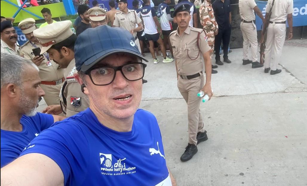 J-K CM Omar Abdullah participates in Delhi Half Marathon 2025, achieves personal best finishing time