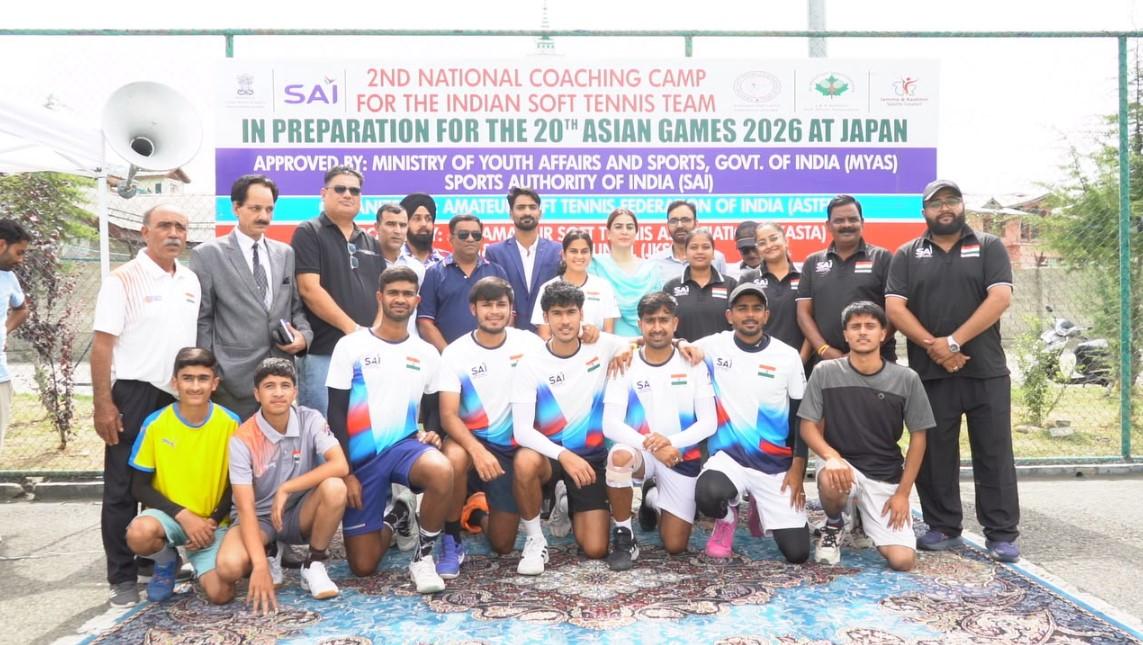 Srinagar hosts Indian Soft Tennis Team's National Camp ahead of 2026 Asian Games