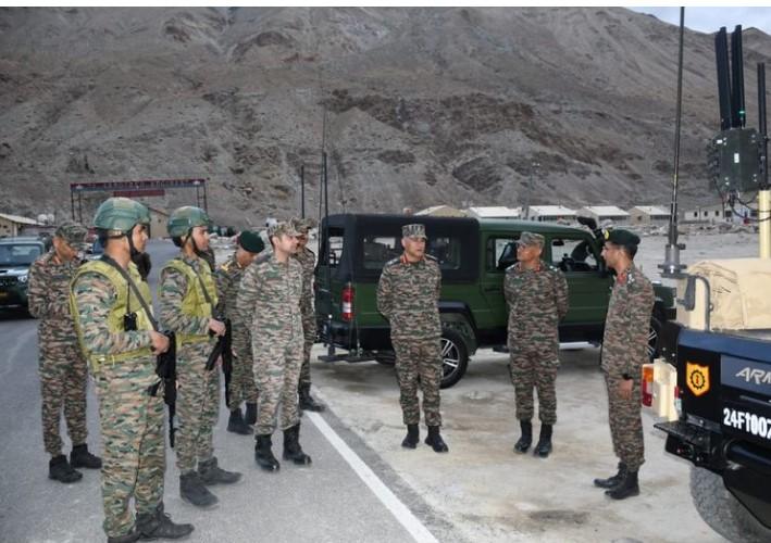 GoC visits forward areas in Ladakh to review operational readiness of formations