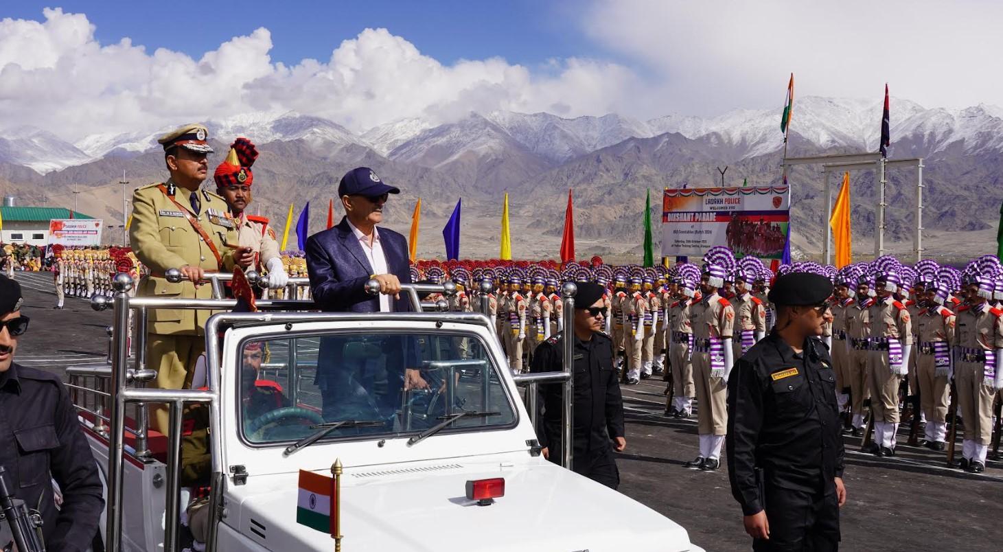 LG Kavinder attends historic first Passing Out Parade of Ladakh Police