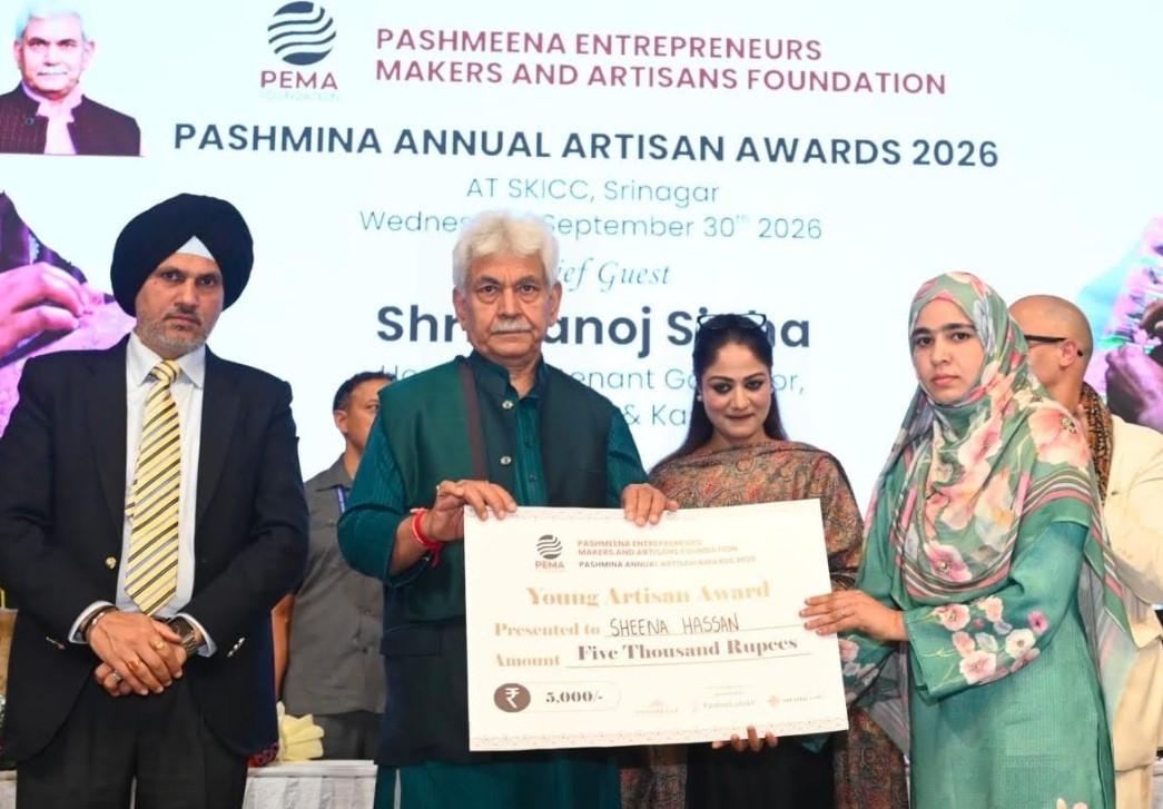 Lieutenant Governor Felicitates Artisans at Pashmina Artisan Awards 2026