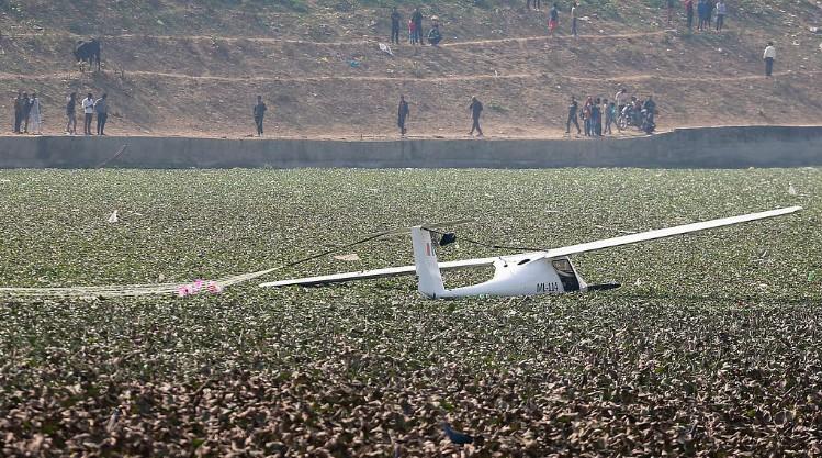 IAF's two-seater microlite aircraft meets with accident in UP's Prayagraj, crew safe