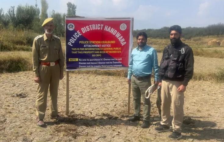Police attach property of terrorist handler in Handwara