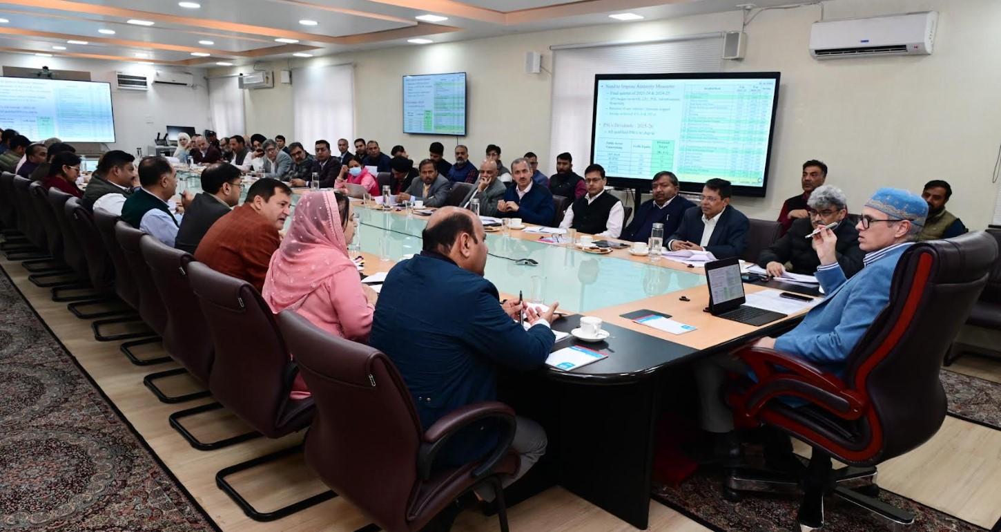 CM Omar Abdullah reviews progress of works under CAPEX budget, CDF