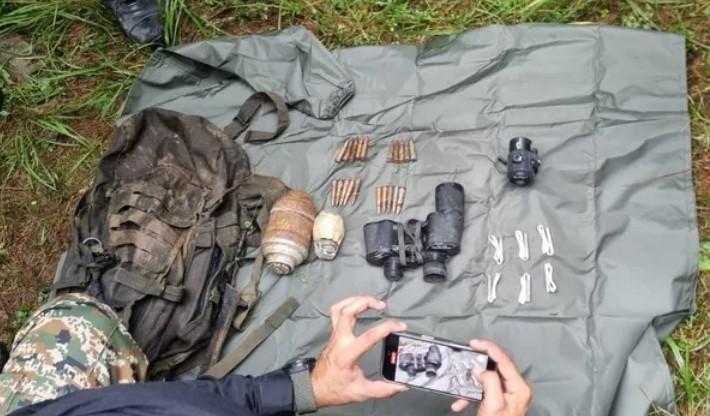 Arms and ammunition recovered during search op in north Kashmir’s Kupwara