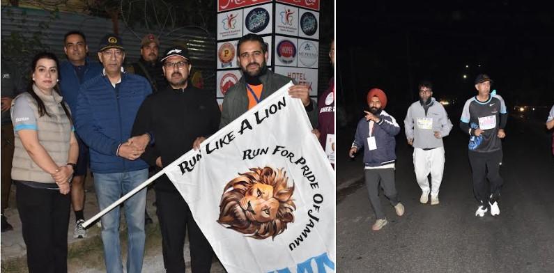 Sports Minister, Advisor to CM lead 3rd Jammu Midnight Marathon at M.A Stadium to boost Fitness Movement across J&K