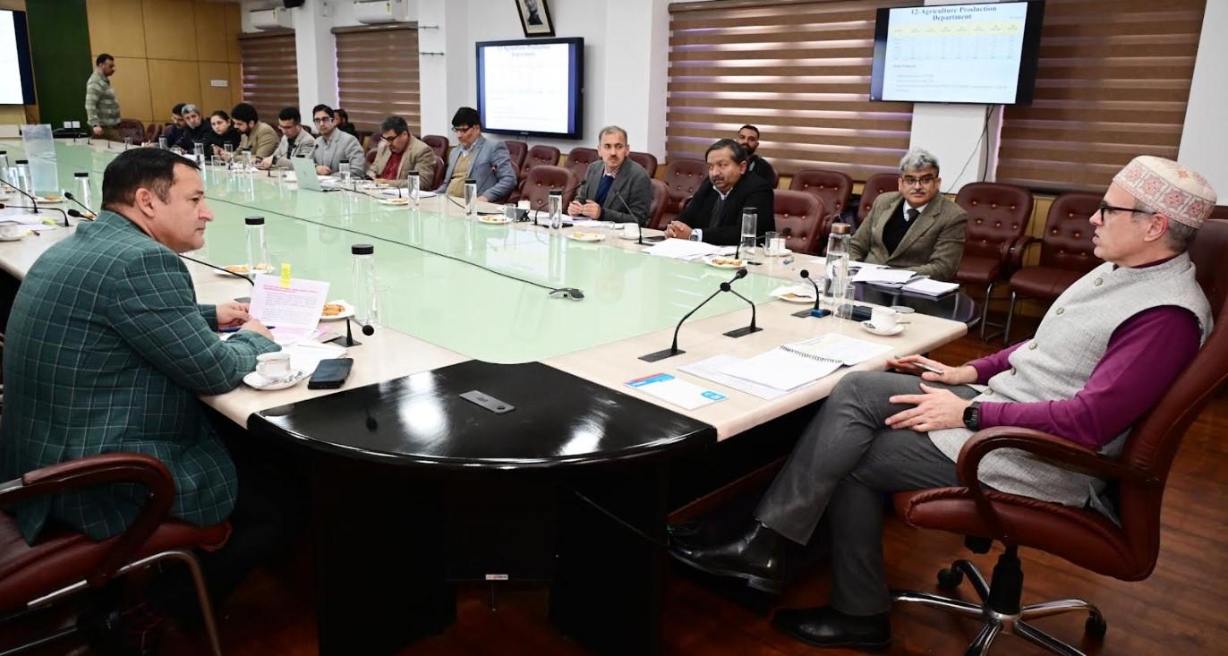 CM Omar Abdullah continues pre-budget consultations with departments