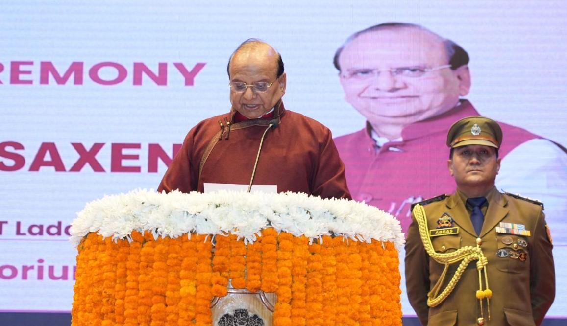 Vinai Kumar Saxena takes oath as 4th Lieutenant Governor of Ladakh