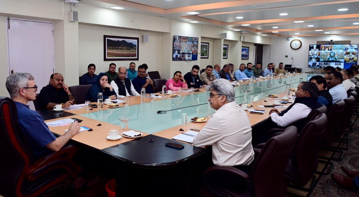 CM Omar Abdullah chairs meeting to review Post-Flood scenario in J&K