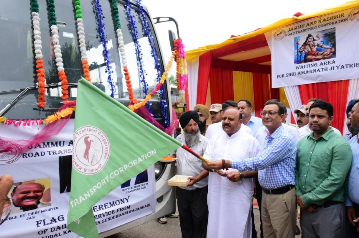 Dy CM flags off bus service from Jammu to Kalasara via Sunderbani