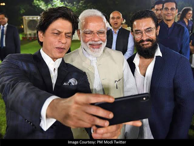 SRK, Aamir Khan hail PM Modi for initiative to popularise Gandhi's ideals via film industry