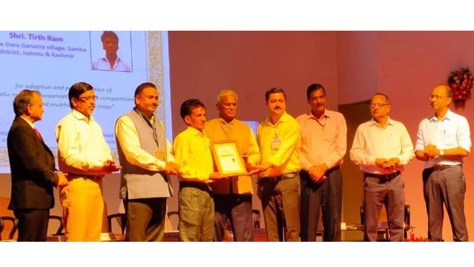 SKUAST Jammu promoted Dry-land Farmer awarded