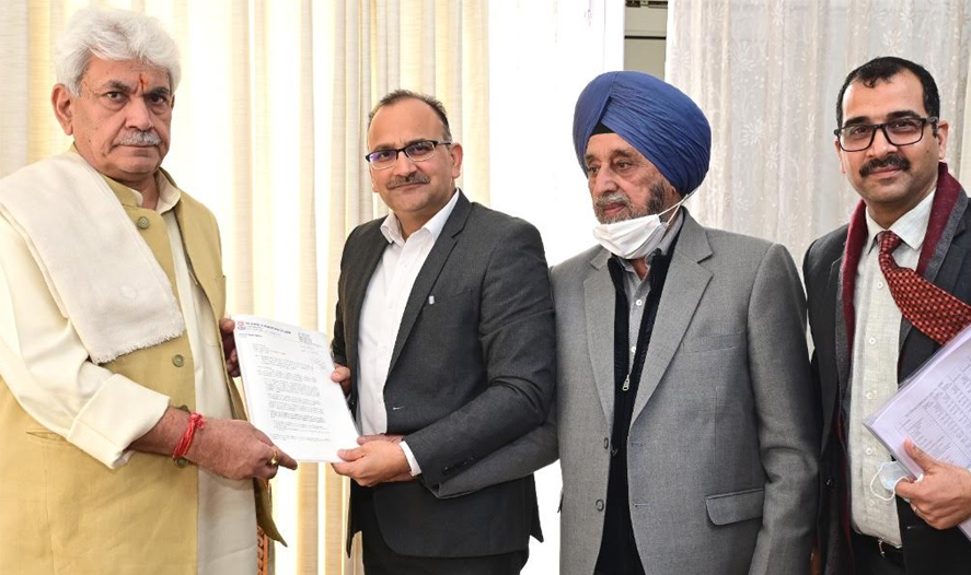 Chairman, Citizens Cooperative Bank; former Mayor JMC; BJP ST Morcha delegation call on Lt Governor