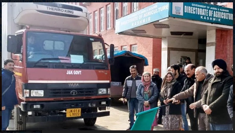 Agri Deptt Kashmir sends another Consignment of Kashmir Vegetables to UAE