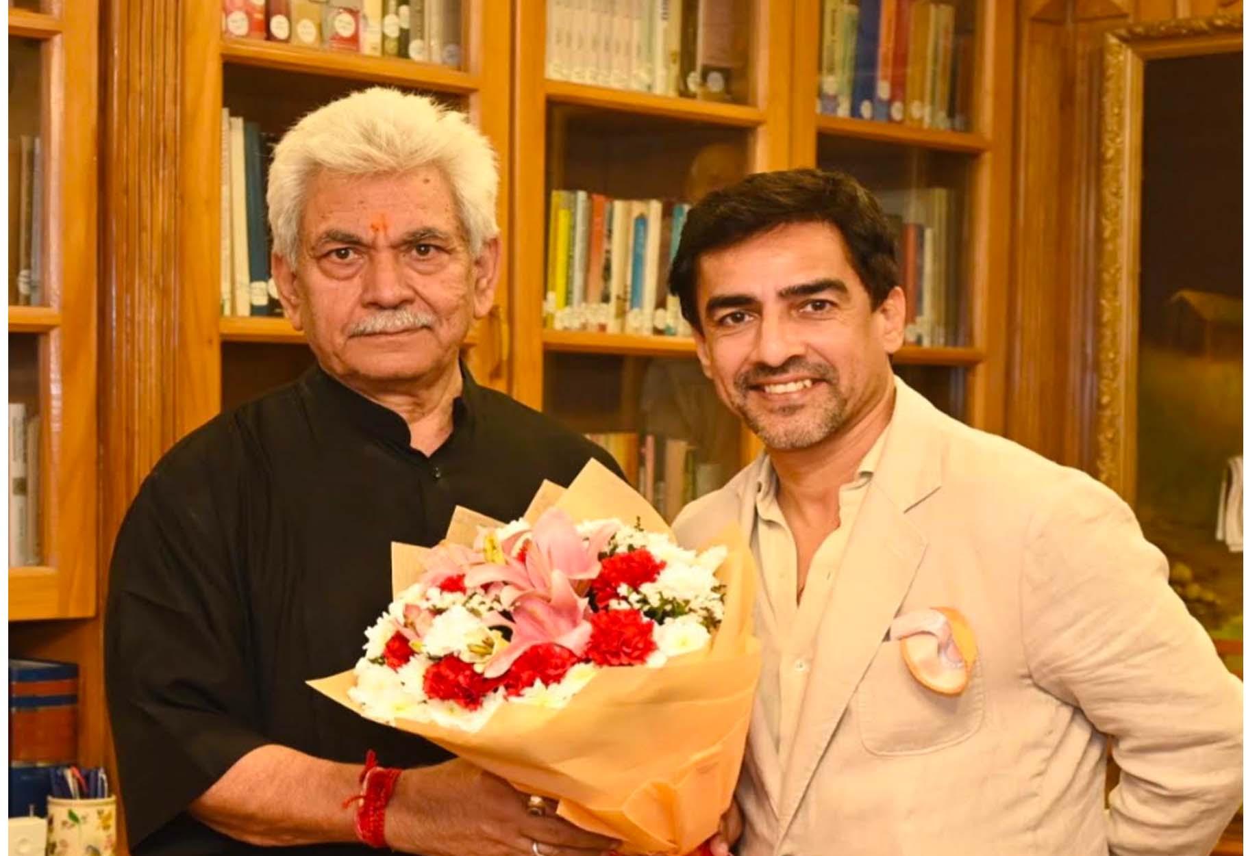 BCCI President Mithun Manhas calls on LG Manoj Sinha