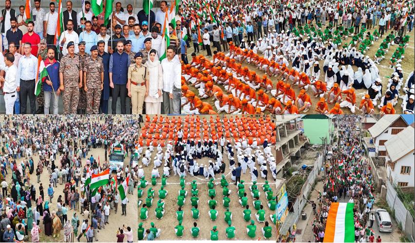 Har Ghar Tiranga campaign: Massive rallies across Kashmir showcase patriotism & unity