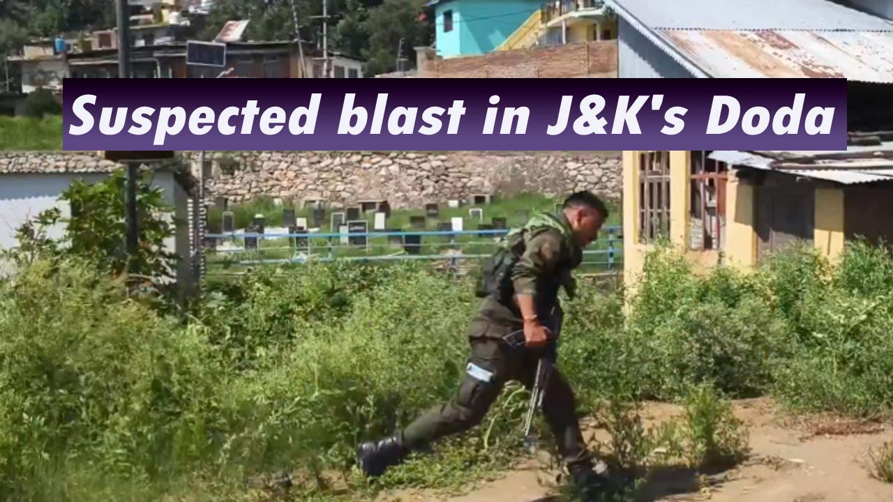 J&K: Suspected Bl@st in Doda district near Jamai Masjid; two detained