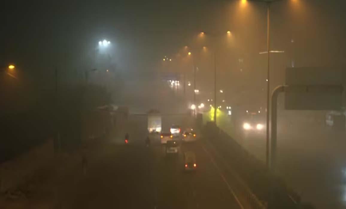 Dense fog blankets Delhi with AQI on brink of ‘severe’ at 384