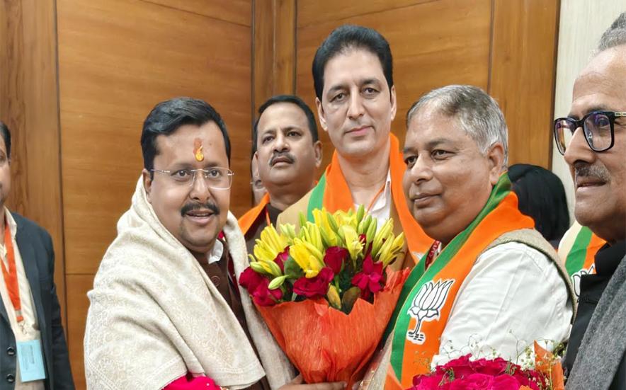 J&K BJP leaders felicitate Nitin Nabin on his election as BJP National President
