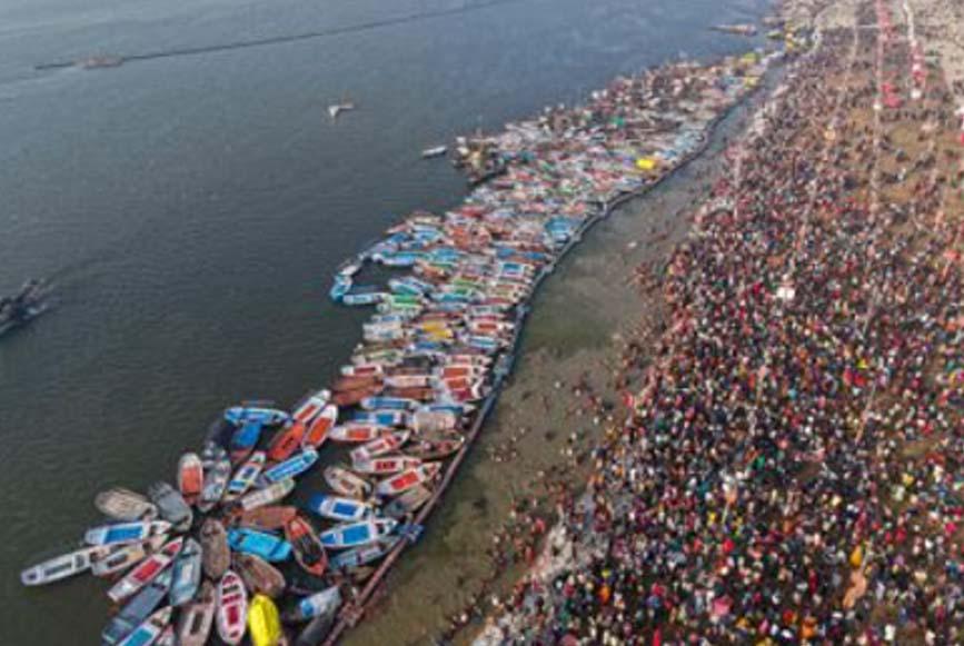 21 lakh devotees take holy dip in Ganga, Sangam on Magh Mela’s last day