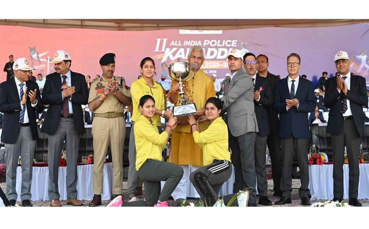 Lieutenant Governor attended closing ceremony of 2nd All India Police Kabaddi Cluster at MA Stadium Jammu