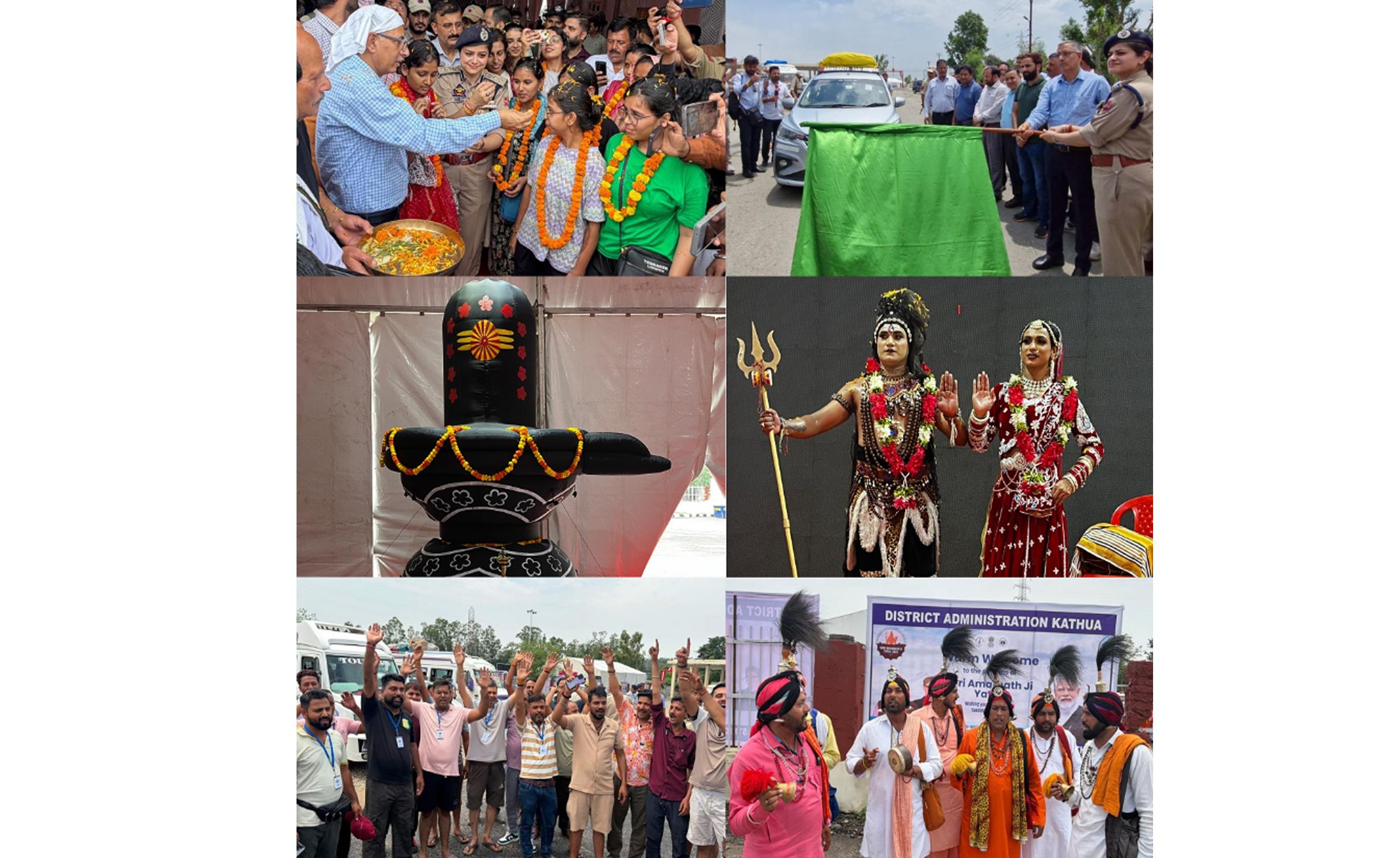 Lakhanpur Yatri Facilitation Centre comes alive as Kathua welcomes first batch of Shri Amarnath Ji Yatris