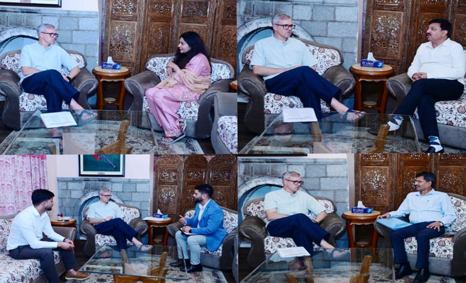 CM Omar Abdullah meets public representatives, industry leaders at Raabita