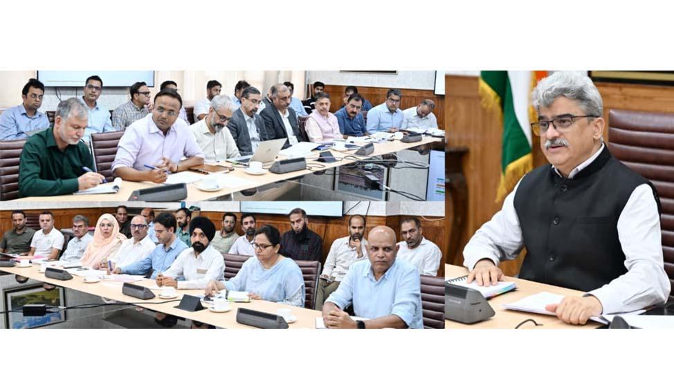 CS reviews implementation of JKCIP across J&K