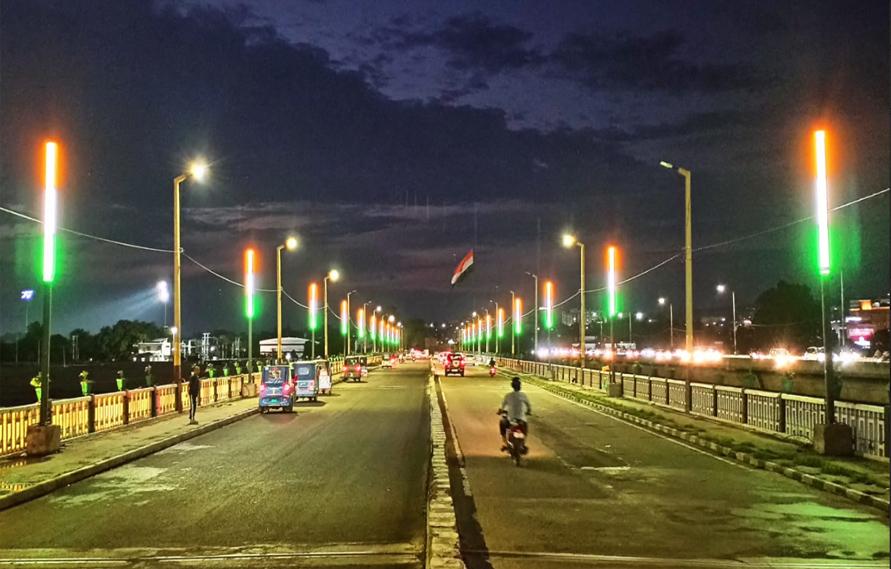 JMC illuminates Jammu in Tricolour ahead of Independence Day