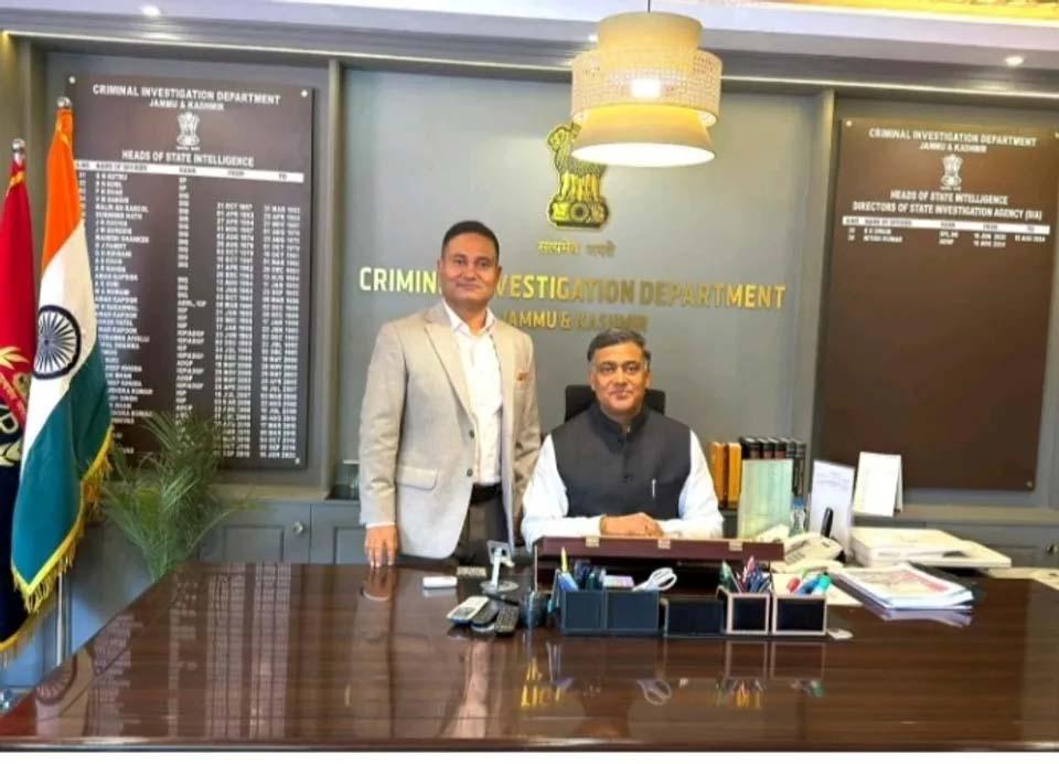M K Sinha takes over as CID chief, reviews J&K intelligence setup