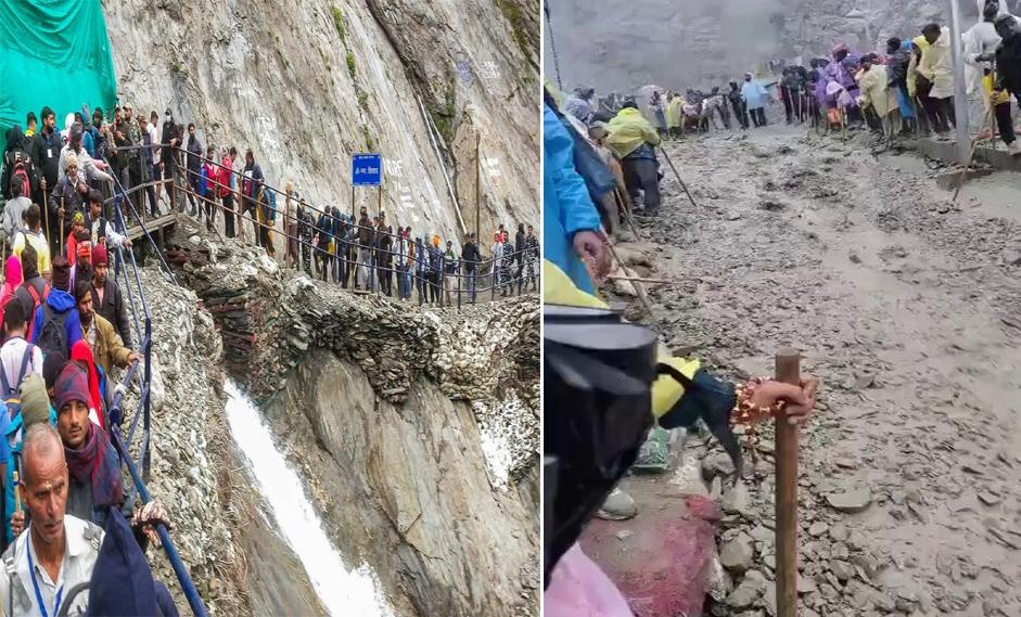 Amarnath Yatra: Woman pilgrim dies, 3 injured in landslide
